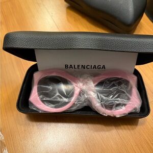 Balenciaga Pink Cat Eye Sunglasses